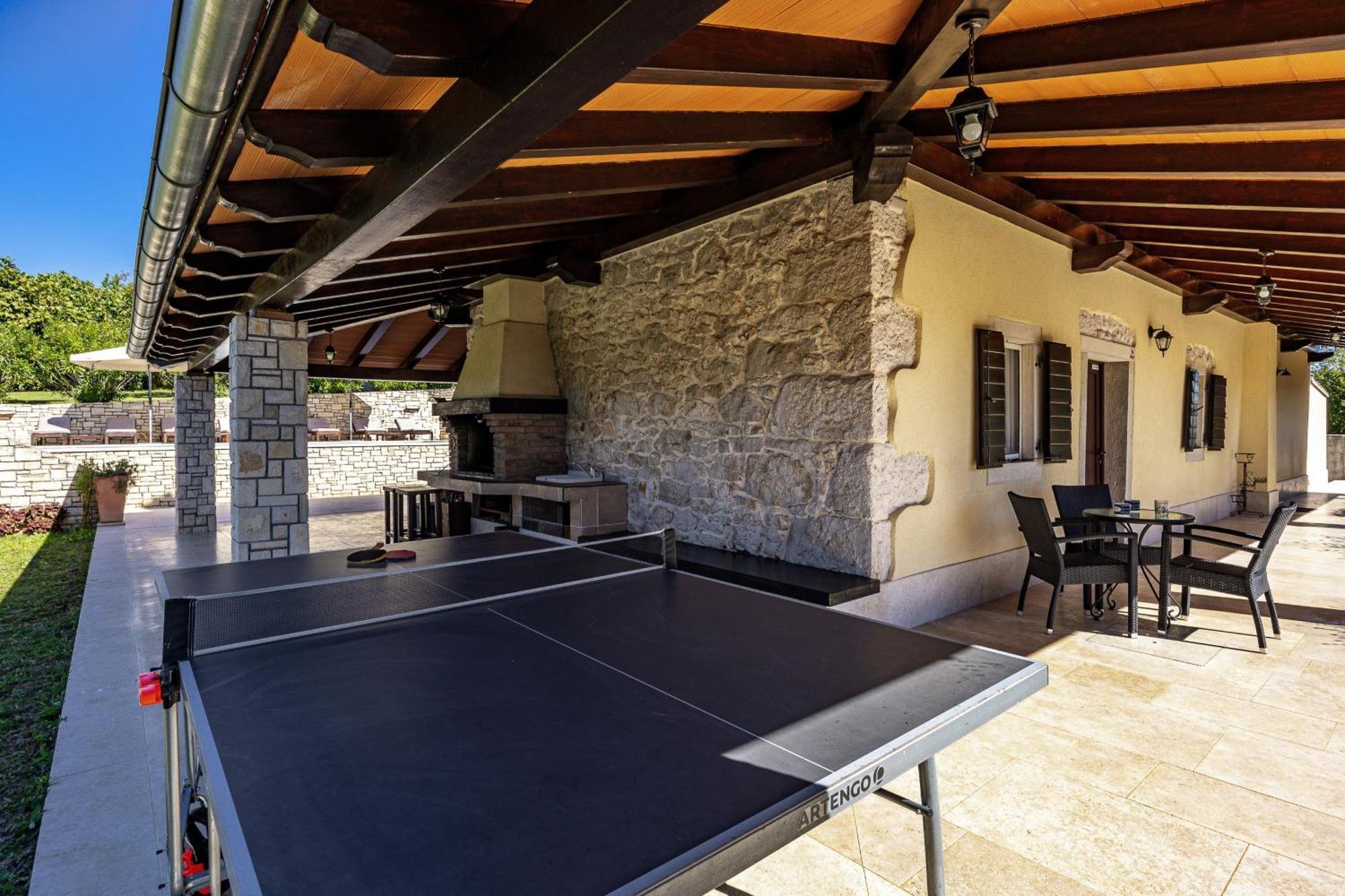 Charming Villa Antoana For Families And Kids In Labin - Rabac With Children Playground & Private Pool Eksteriør billede