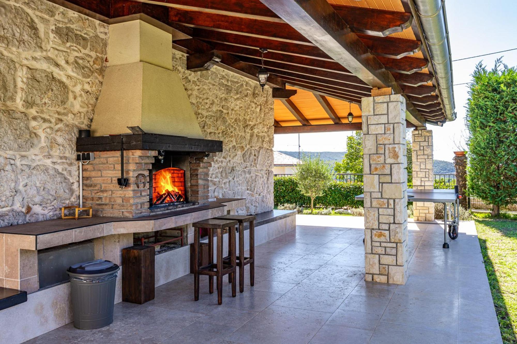 Charming Villa Antoana For Families And Kids In Labin - Rabac With Children Playground & Private Pool Eksteriør billede