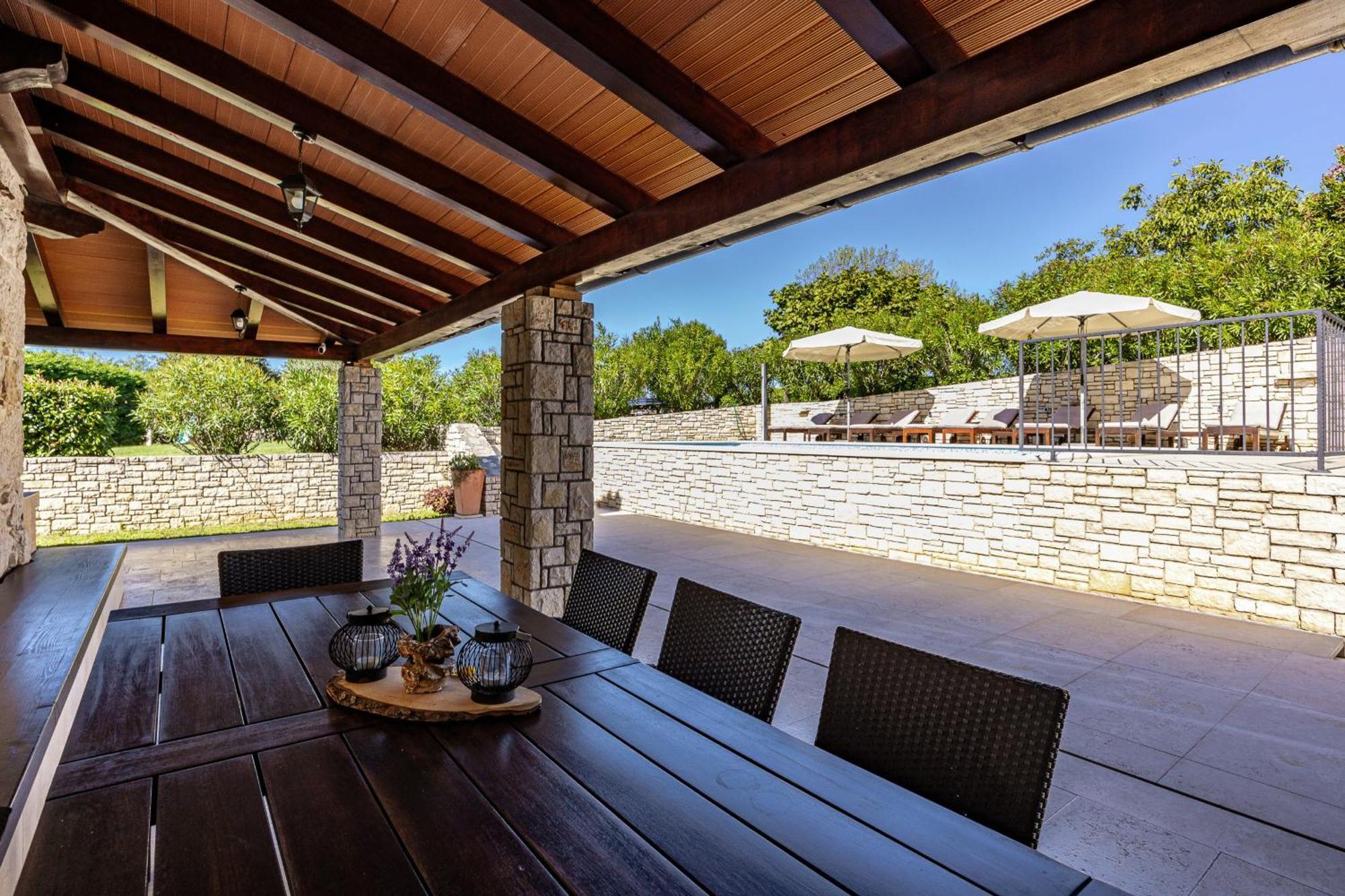 Charming Villa Antoana For Families And Kids In Labin - Rabac With Children Playground & Private Pool Eksteriør billede