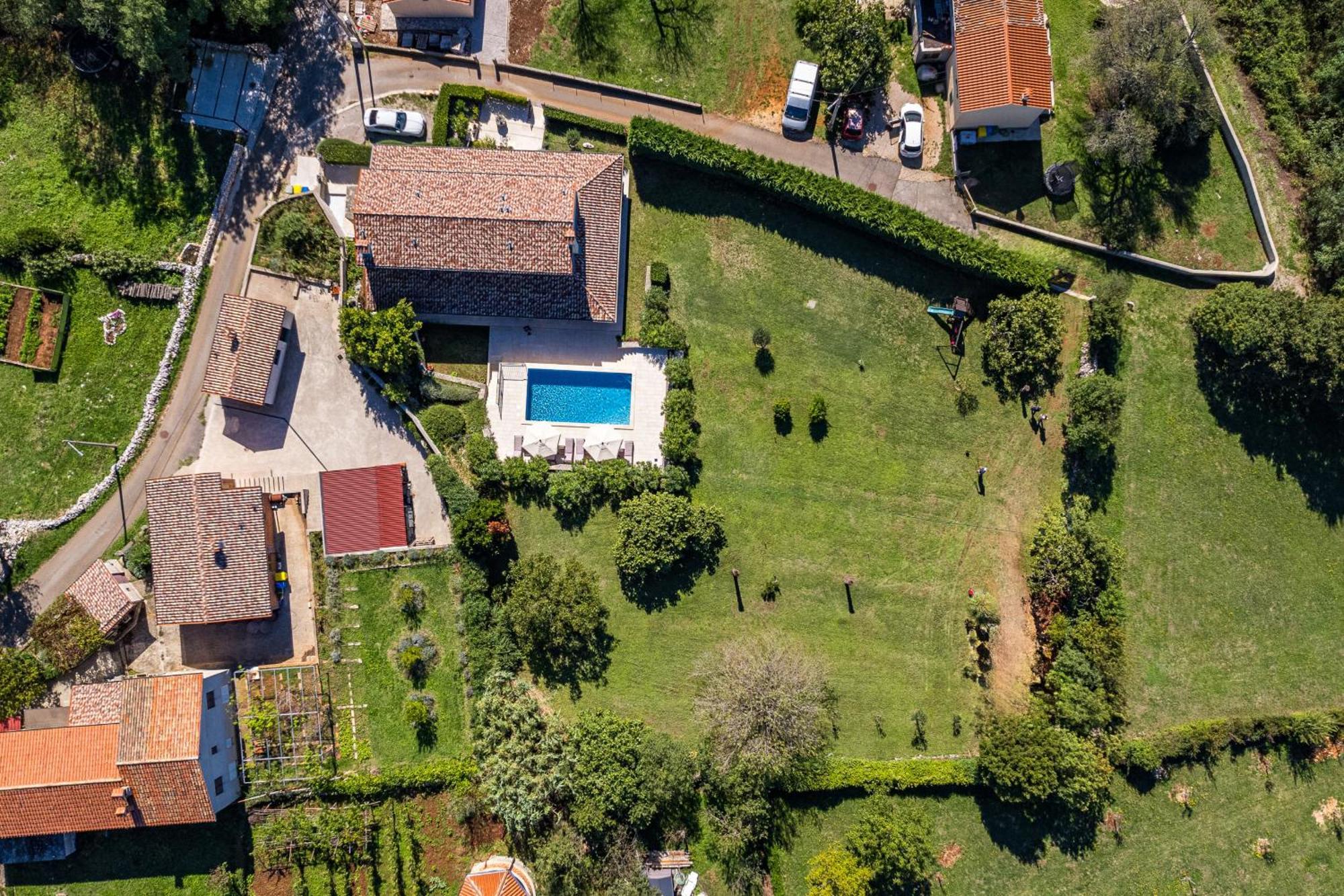 Charming Villa Antoana For Families And Kids In Labin - Rabac With Children Playground & Private Pool Eksteriør billede