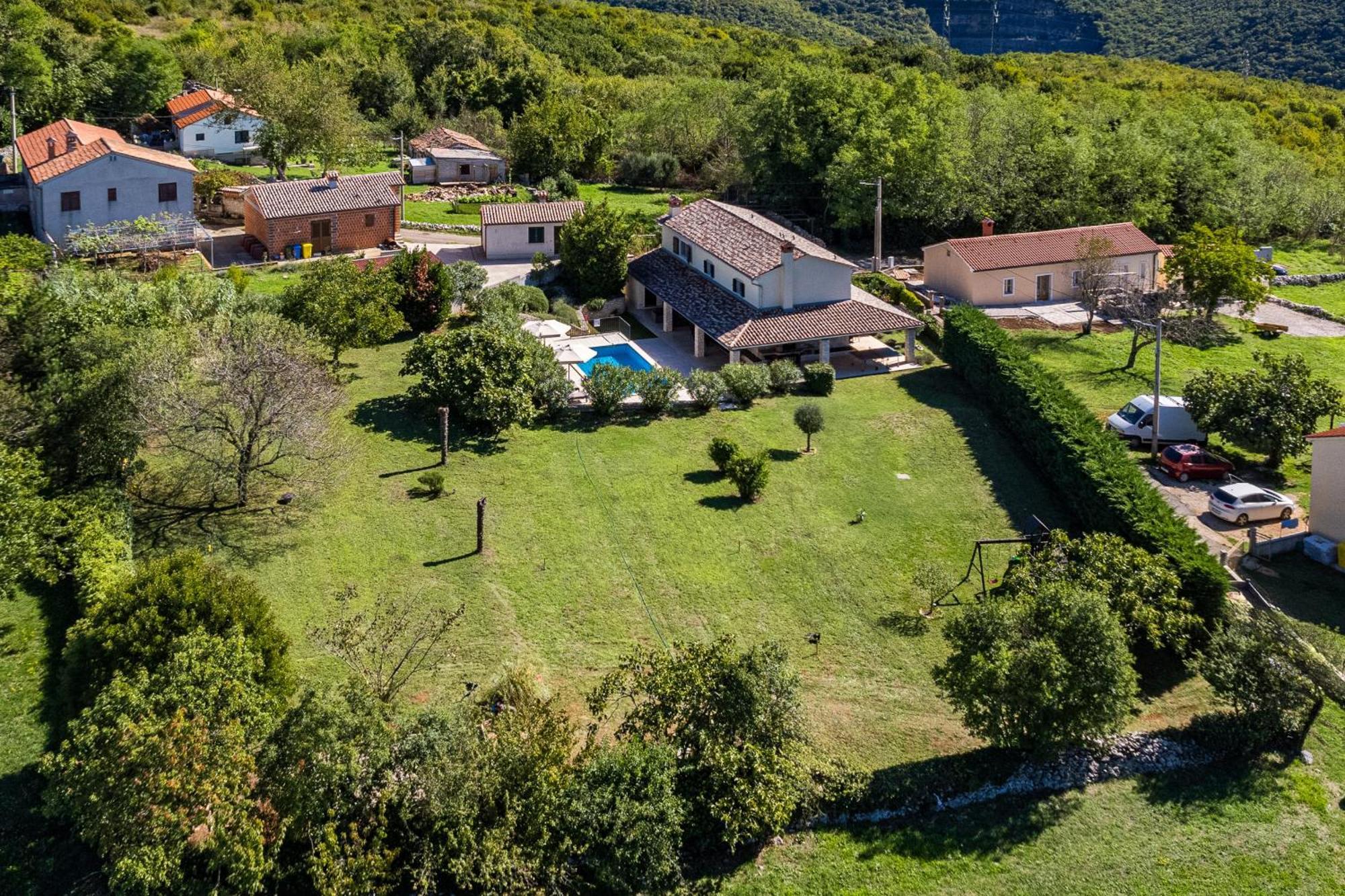 Charming Villa Antoana For Families And Kids In Labin - Rabac With Children Playground & Private Pool Eksteriør billede
